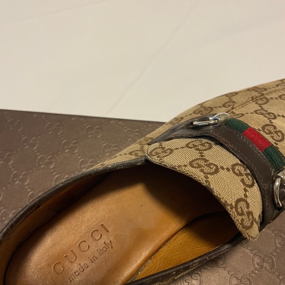 Men’s Gucci Loafers - Canvas - monogram GG. - Picture 8 of 9